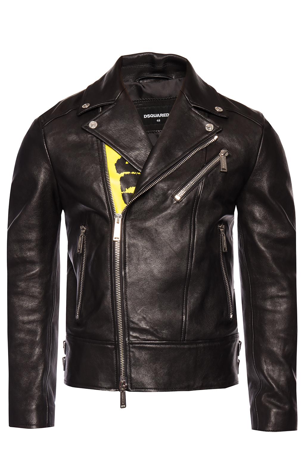 Dsquared2 Printed leather jacket | Men's Clothing | Vitkac